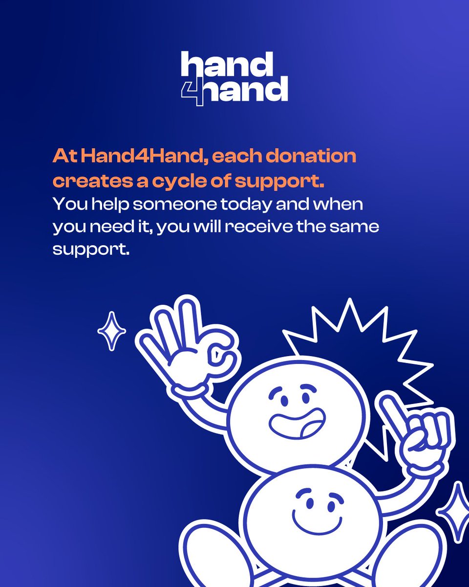 HelloHand4hand's tweet image. Here, we all win by helping each other. 🩵🫱🏻‍🫲🏼
Together we make a difference! 👥

#Hand4Hand #OpportunitiesThatUnite #SupportWithoutBorders #Let'sChangeTheWorldTogether