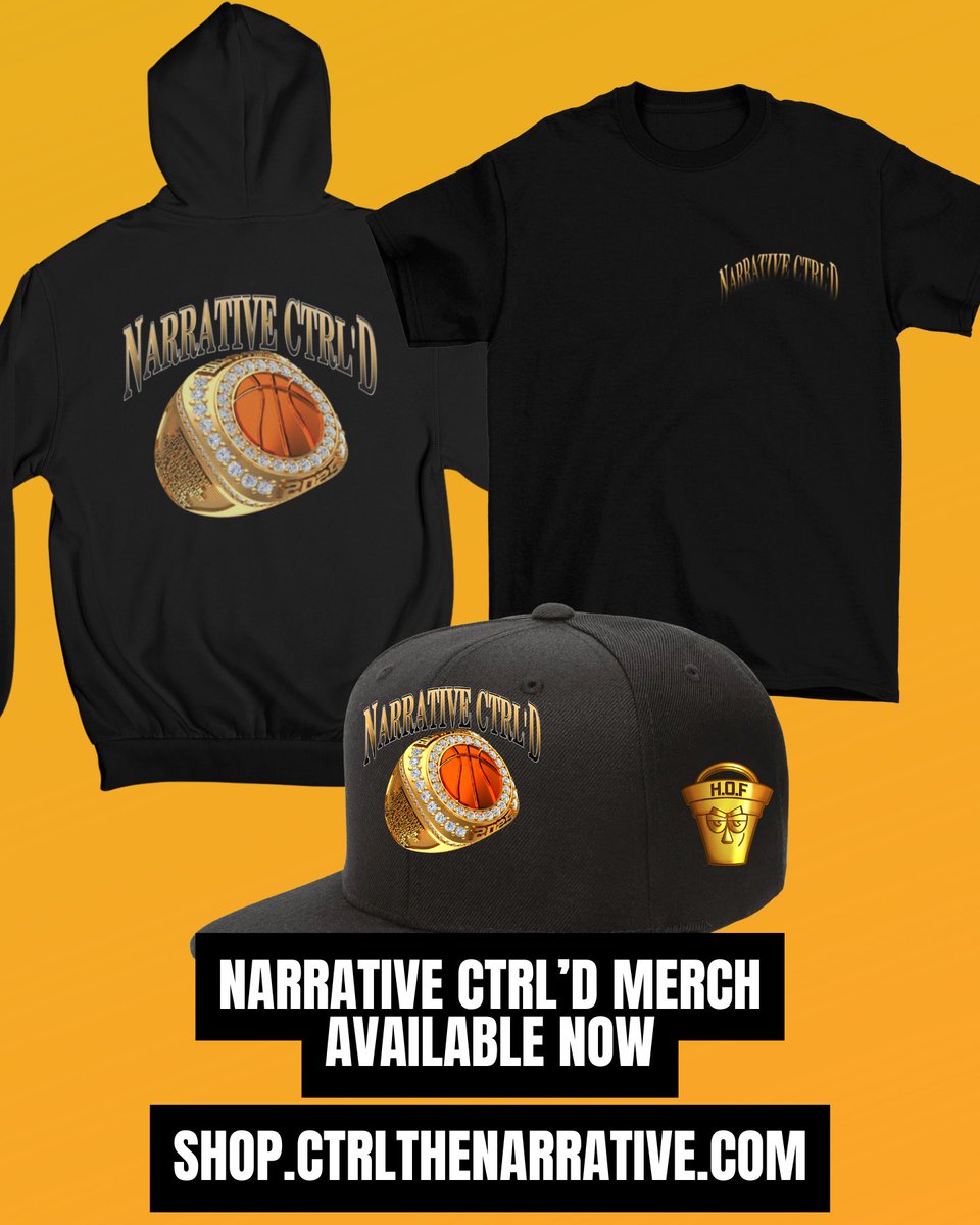 ctrlnarrative's tweet image. First-Ballot Hall of Famer…WHAT THEY GONNA SAY NOW?
Shop our ‘Narrative CTRL’d’ merch collection now: shopctrlthenarrative.com/collections/na…
