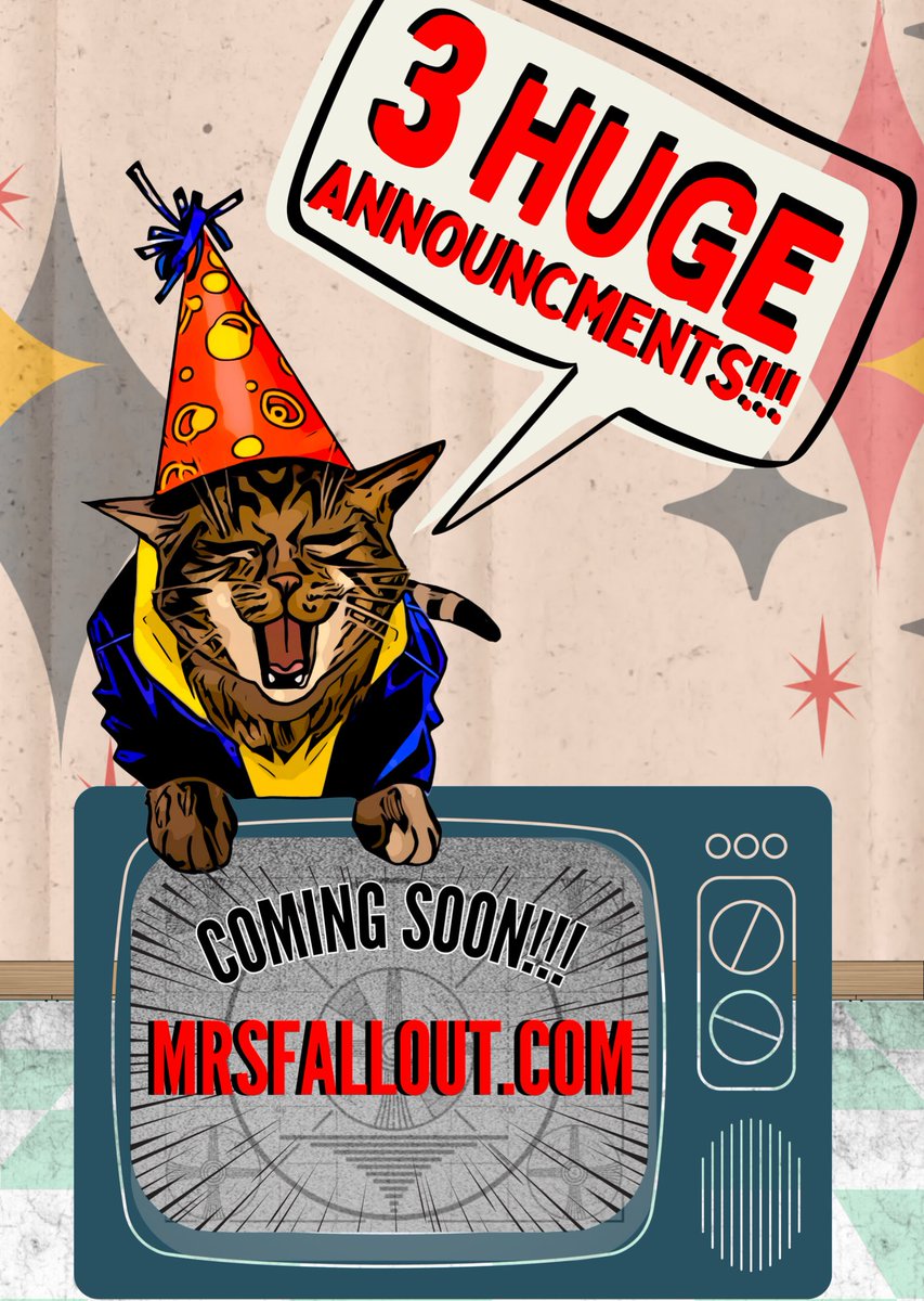 mrsfallout's tweet image. This has been in the works for a while now and it’s finally time to share! Can’t tell u how excited &amp;amp; scared I am 😂 
2 more massive reveals coming (tomorrow) Friday and Saturday!
STAY TUNED FOR MORE INFO &amp;amp; Follow me on IG for more exciting details!!! #MrsFallout #fallout