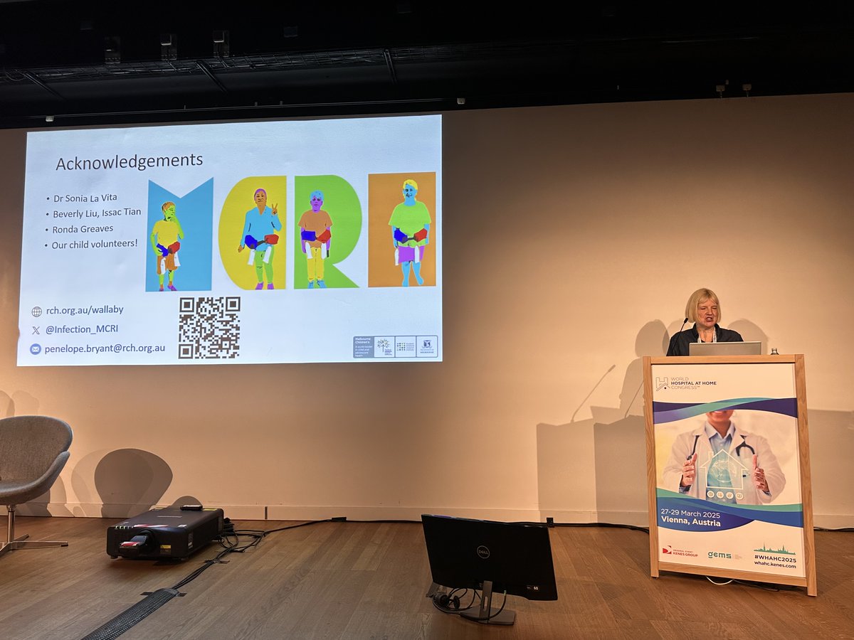 The Infection Flagship, MCRI, Melbourne (@infection_mcri) on Twitter photo A/Prof Penelope Bryant presenting at #WHAHC2025 on stabilising notoriously unstable antibiotics for use in 24 hour infusions so we can get children home via #HITH #HAH. Meropenem isn't as unstable as a decaying radioactive isotope, but it's close... <a href="/WHAH_cong/">WHAHC</a> <a href="/MCRI_for_Kids/">Murdoch Children's Research Institute (MCRI)</a> A/Prof Penelope Bryant presenting at #WHAHC2025 on stabilising notoriously unstable antibiotics for use in 24 hour infusions so we can get children home via #HITH #HAH. Meropenem isn't as unstable as a decaying radioactive isotope, but it's close... <a href="/WHAH_cong/">WHAHC</a> <a href="/MCRI_for_Kids/">Murdoch Children's Research Institute (MCRI)</a>