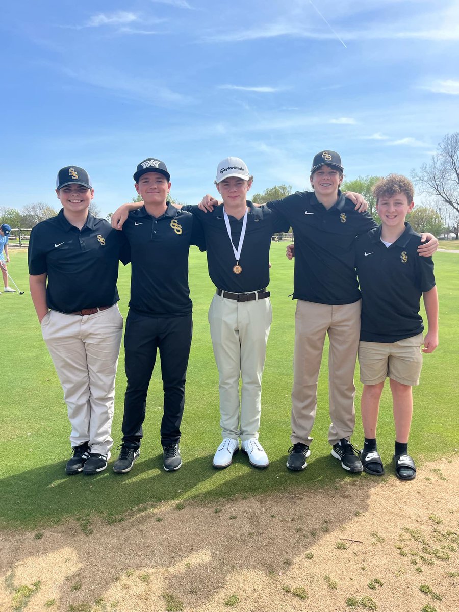 JH boys placed 5th at South Lakes yesterday.  Mason Kinser finished 4th with a 76.