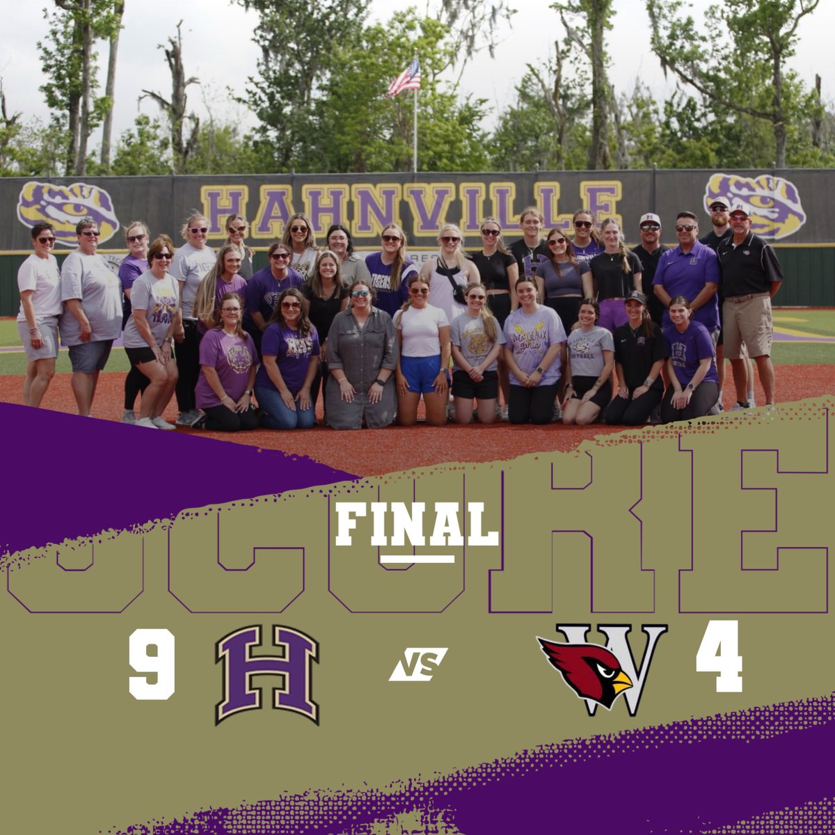 Huge WIN by the Tigers!! We loved having so many of our Alumni here!! Once a Tiger, Always a Tiger! Let’s geauxxxx! 💜💛🐅🥎