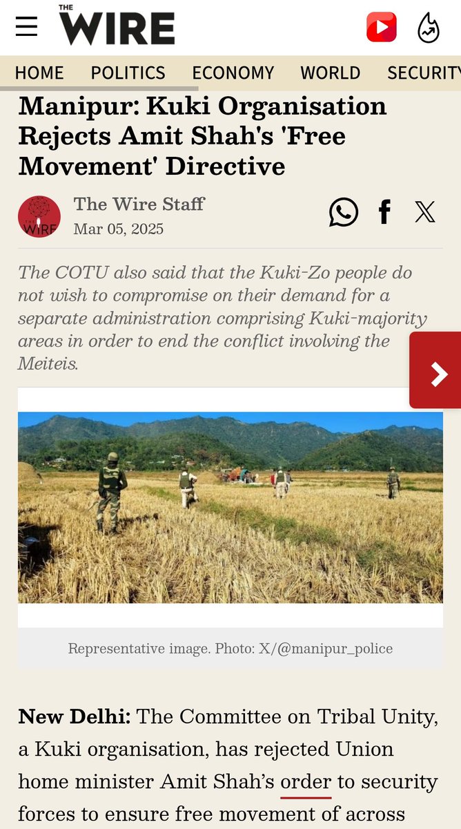 yaiphaba07's tweet image. The Unabated Appeasement
The response from @HMOIndia & @RajBhavManipur in dealing with #KukiTerrorists & their #CSOs is far from satisfactory. The #Kukis has been given a free rides & their illegal activities couldn't be controlled so far.
#SaveManipur from #Kukis illegal acts.