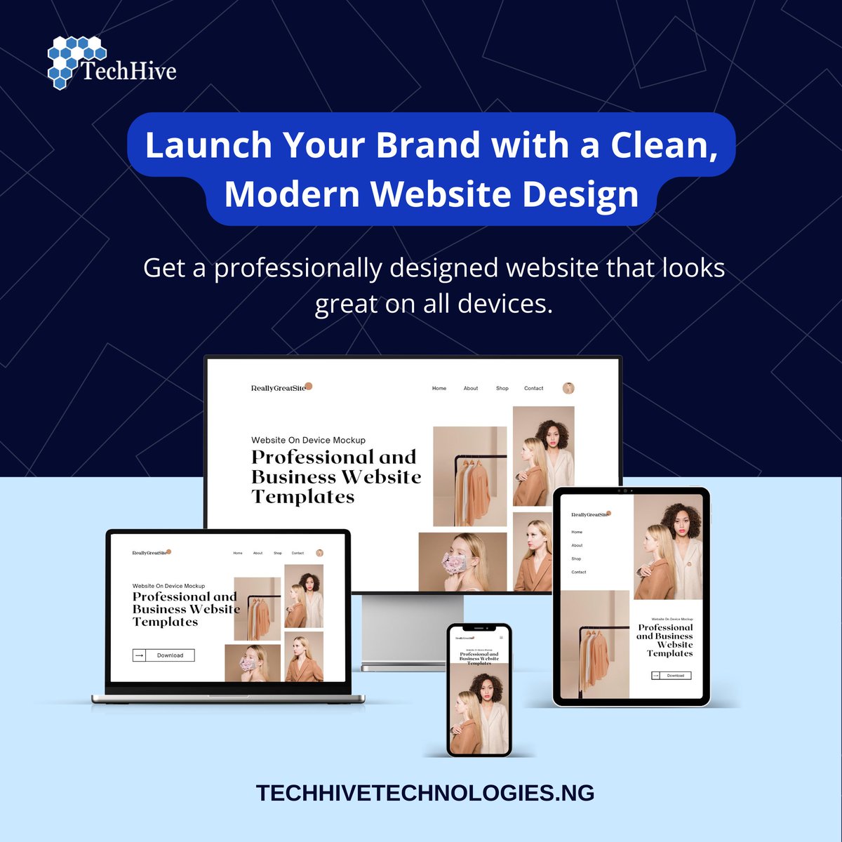 techhivetechn's tweet image. Your business deserves a modern, responsive website that works everywhere.
Let’s build something great.
#WebsiteDesign #WebDevelopment #ResponsiveDesign #BusinessWebsite #OnlinePresence #UIUX #ModernDesign
#techhive #techhivetechnologies