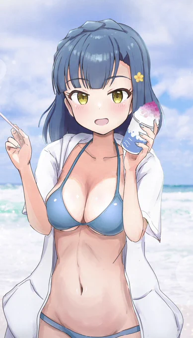水着 百合子!#ミリシタ #七尾百合子 