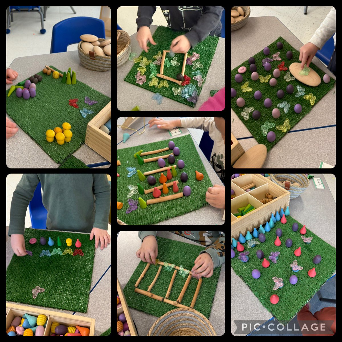 MsLisa4321's tweet photo. K1 & K2 displayed their creativity by making spring scenes. 🌷
Creating and exploring with loose parts helps kinders express themselves, and helps build their story-telling skills.
@StMonicaOCSB #ocsbKinder #ocsbPlay #ocsbBeCreative @LauraAnnP2 https://t.co/ZZYq1Fz4bj