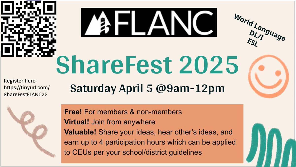 On behalf of FLANC, we wanted to let you know they are have a free virtual event this Saturday. All SCFLTA members have been invited to attend!