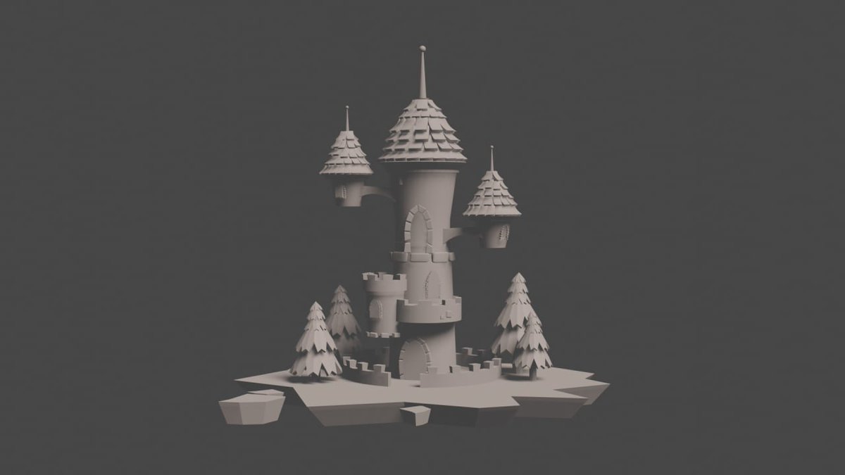 This mini castle was the first step in my journey of learning 3d more intensively
#3dmodeling #blender #3dart