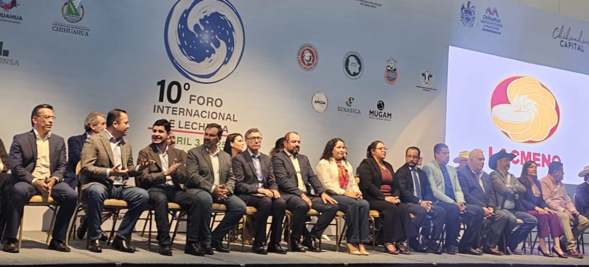 La <a href="/EmbEspMex/">Embajada de España en México</a> apoyando a <a href="/femeleche/">FEMELECHE</a> y a los ganaderos e industriales que participan en el X Foro Internacional de lecherías mexicanas donde han debatido sobre los retos comunes y las políticas públicas de apoyo a nuestros productores @mapagob #FeNIL #ovipor #alimentosdeespaña