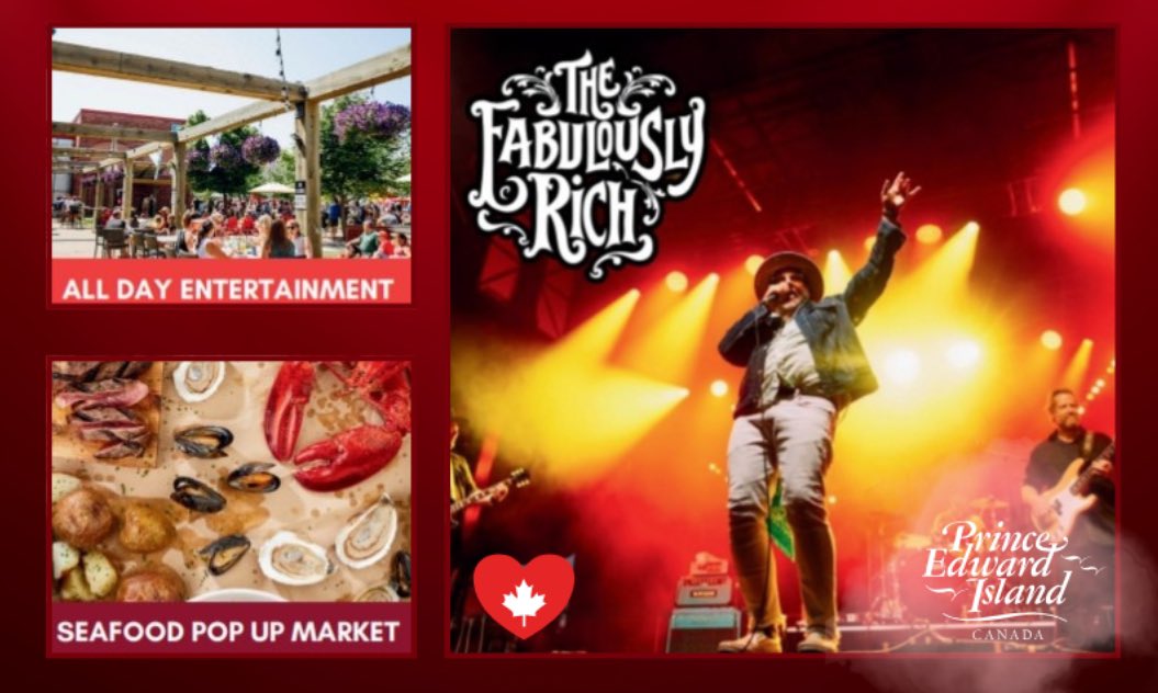 Saturday, April 26: Proudly Canadian, celebration of all things Founders Food Hall. From noon to 10 PM FREE live entertainment, seafood pop-up market, special menus local ingredients and global flavours, on-site sugar shack, children's activities and more Wear your red &amp; white 🇨🇦