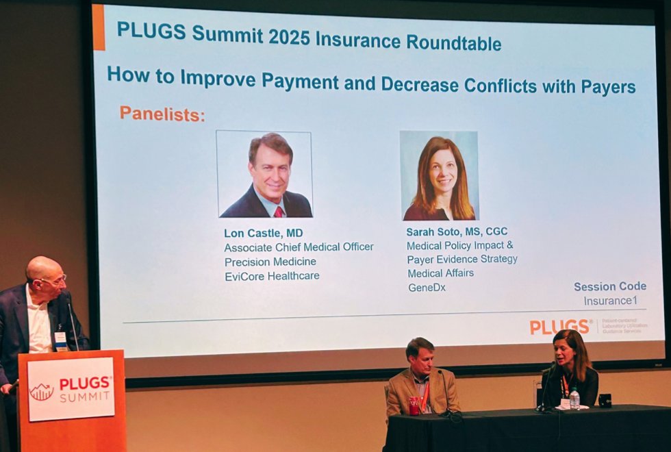 And ending Day 1 #PLUGSSummit2025 with a multidisciplinary Insurance Roundtable featuring <a href="/ClinLabThinking/">Michael Astion, MD PhD</a> Sarah Soto of <a href="/GeneDx/">GeneDx</a> and Dr. Lon Castle of eviCore