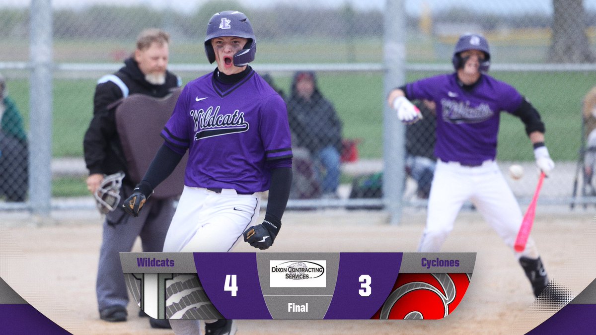 Louisburg gets the walk-off 4-3 win over Ottawa after Meade Rutherford scores on a bases-loaded wild pitch in the bottom of the seventh. Second game coming up. Good job guys!
