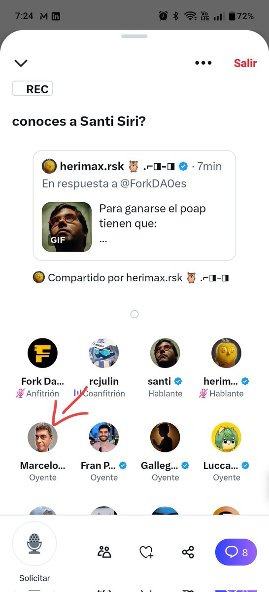 marcelogonzamon's tweet photo. Siempre es interesante escuchar a @santisiri por tanto tiempo en el ambiente y por el análisis desde distintos ángulos, a pesar de que no coincido en todo. Muy bueno el espacio de @ForkDAOes @Maximio79

Acá estoy 👇🏼 https://t.co/xdHbDvlXgR