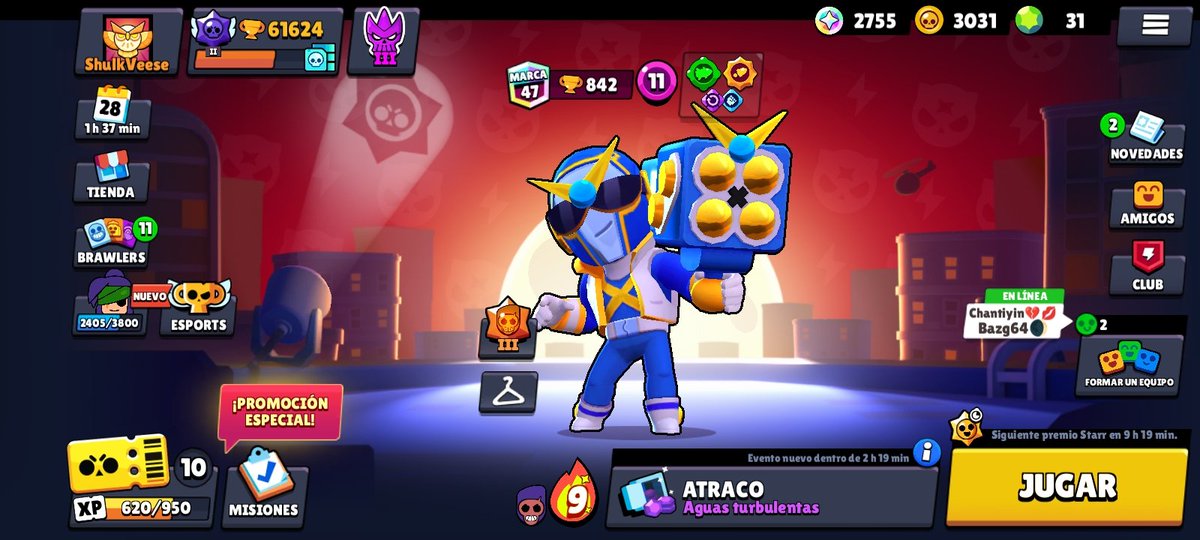 Hace unos añitos abandone el juego
Hace poco volví
Por si alguien quiere agregar para jugar de chill
Solo quiero subir todos los brawlers a 1k xd