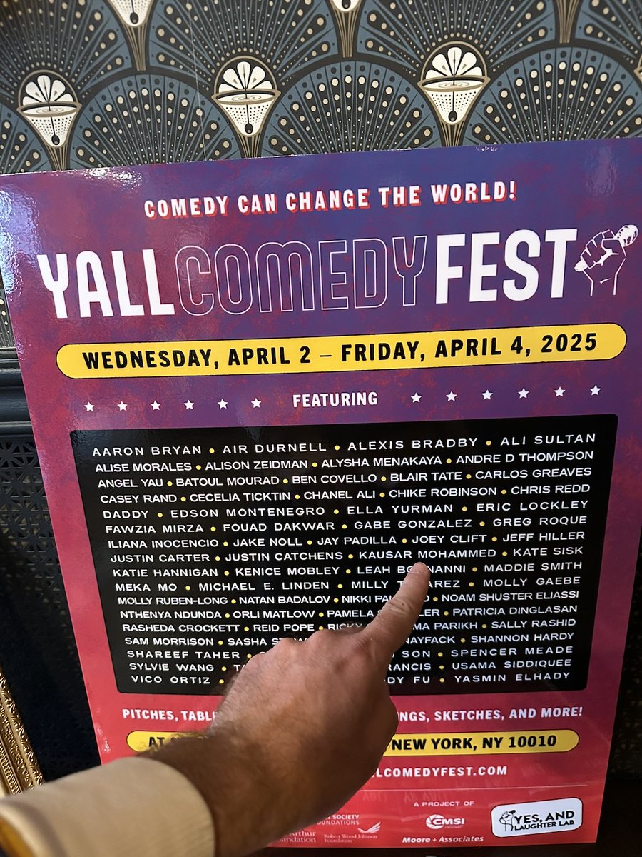 joeytainment's tweet image. It was so fun screening at @YALLcomedy Fest in NYC and I’m so happy a bunch of the Pow! team was able to come support! YALL is a fantastic organization boosting up a great comedy and if you are a comedian and you aren’t trying to get involved with them, what are you even doing!?