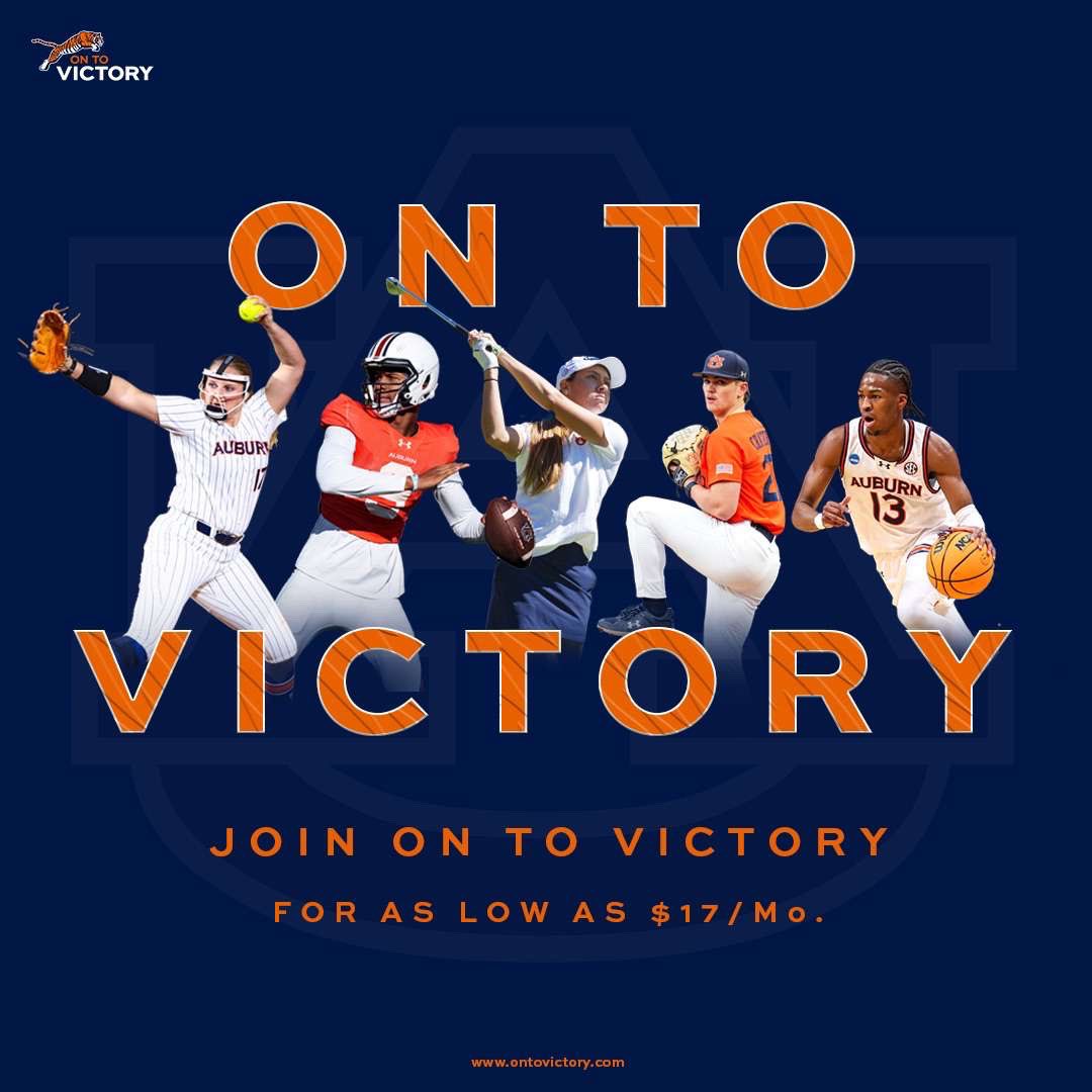 We're in this together, and we need YOU to help us keep pushing for greatness!  
 
As Auburn student-athletes, we rely on the support of amazing fans like you to reach new heights. Join On To Victory today to support us in ways that make a real difference.