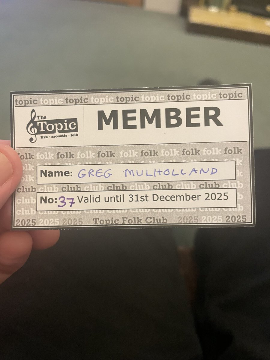 Greg Mulholland 📉 (@gregmulholland1) on Twitter photo Cracking night at the world famous <a href="/TopicFolk/">The Topic Folk Club</a> club enjoying the excellent <a href="/hall_brothers/">The Hall Brothers</a>! 👏🎶🎵
Also proud to now be a member of the #TopicFolkClub, the oldest continuously running Folk Club in the world! #Shipley #Bradford Cracking night at the world famous <a href="/TopicFolk/">The Topic Folk Club</a> club enjoying the excellent <a href="/hall_brothers/">The Hall Brothers</a>! 👏🎶🎵
Also proud to now be a member of the #TopicFolkClub, the oldest continuously running Folk Club in the world! #Shipley #Bradford