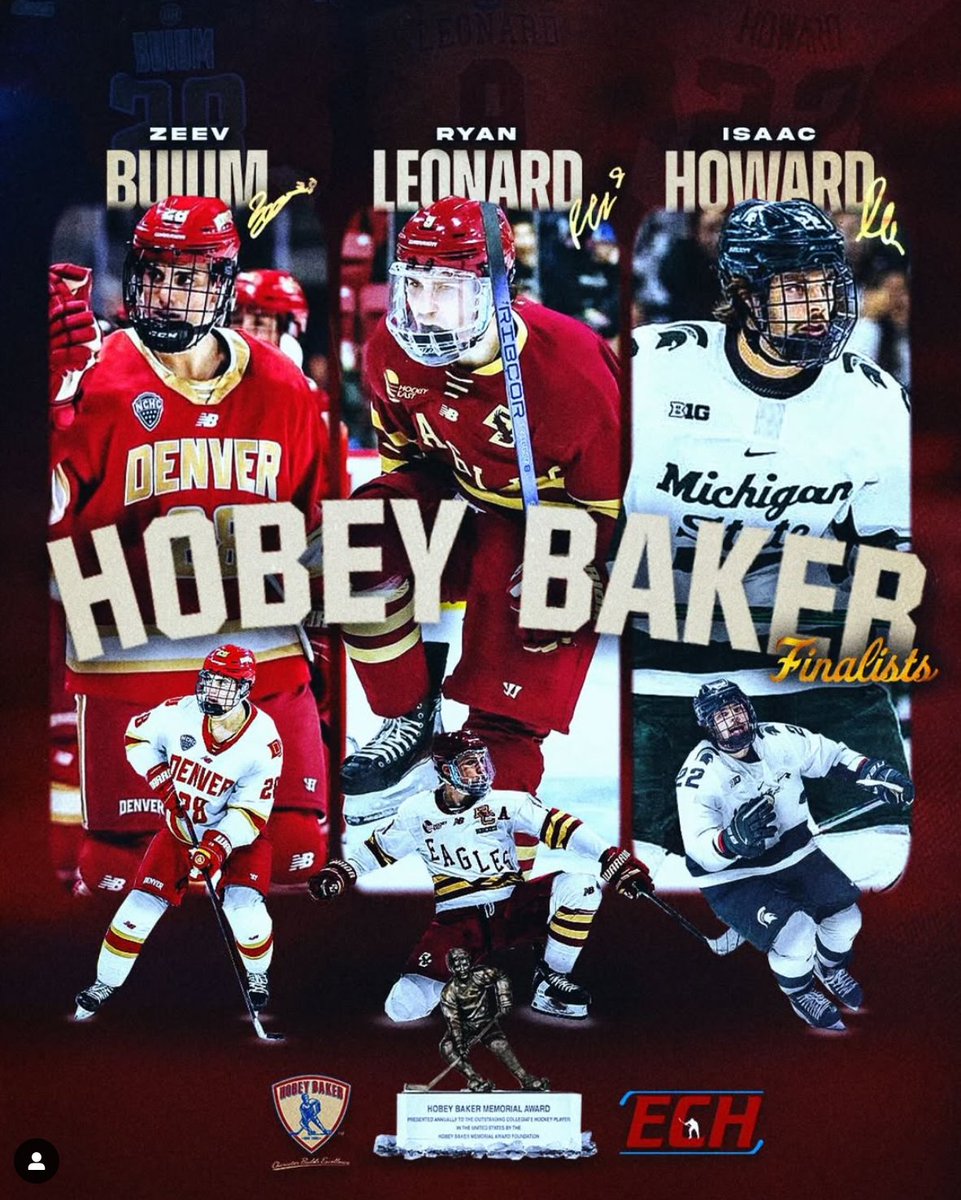 CONGRATS  &amp; GOOD luck to LA Jr. Kings alum &amp; University of Denver standout Zeev Buium, who's been named one of the top-three finalists for  this year's Hobey Baker Award given to college hockey's best player! 😎
