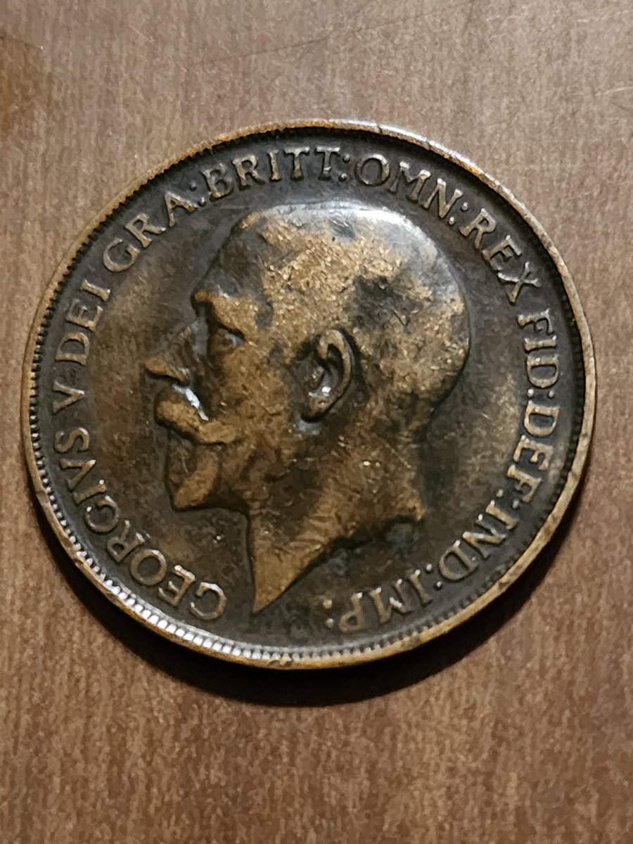 TheBLSCoinClub's tweet photo. A little early but let's have a #CoinOfTheWeek! Most common of the George V mintmarked coins, the 1912 'H' penny was made at Heaton Mint in Birmingham, with a total mintage figure of roughly 16,800,000; they comprised about a quarter of the total number of 1912 pennies minted. https://t.co/eV95cjbPEL