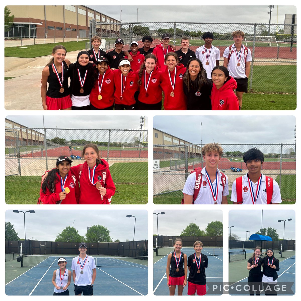 Great job today at Richland HS tennis tournament. Please congratulate the following:

🥇Aredra
🥈An/Dean
🥉Cooper/Hasit
🥉Collin/Ava
🥉Lucy