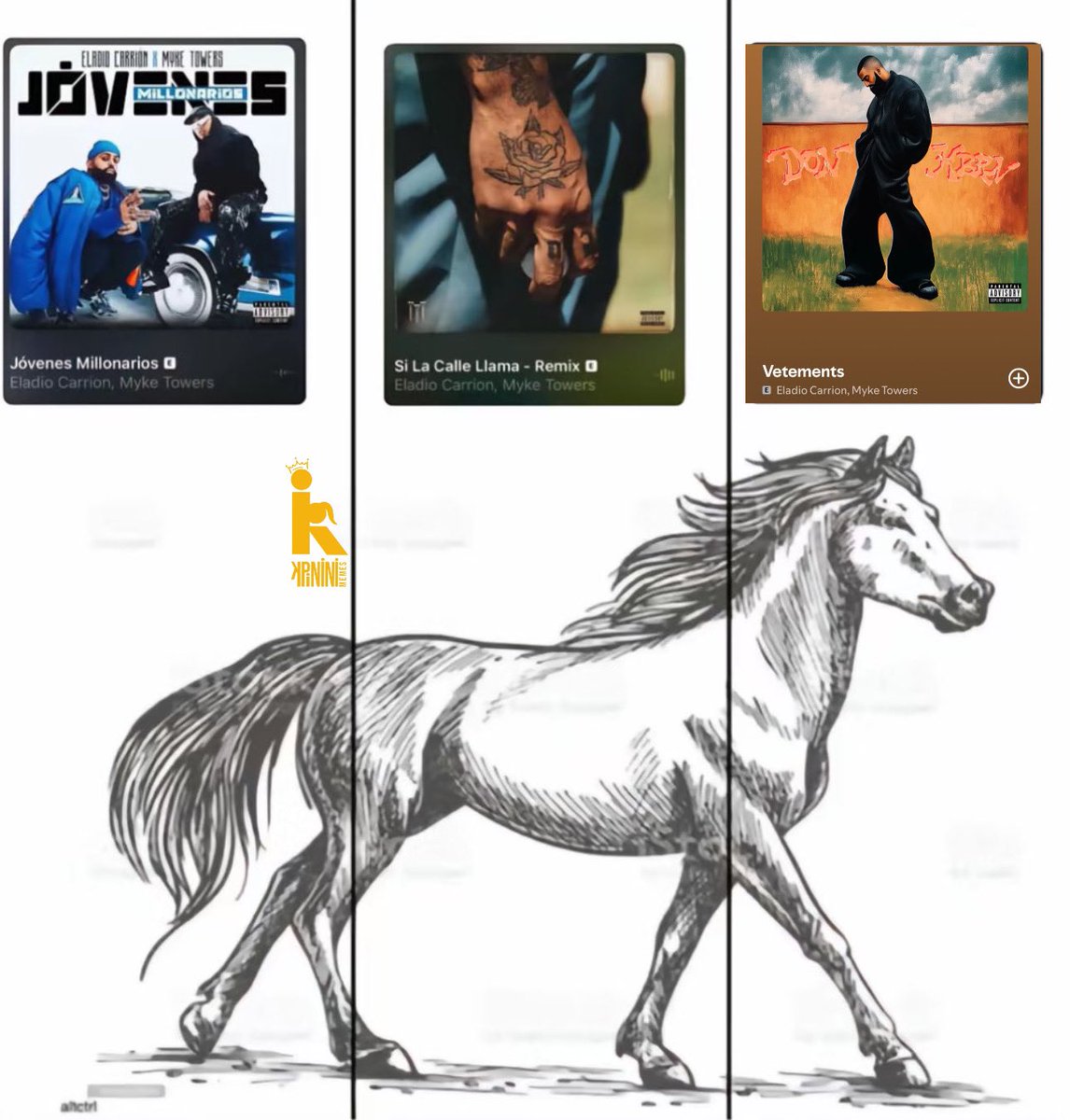 Ese dúo de Eladio Carrión y Myke Towers no falla