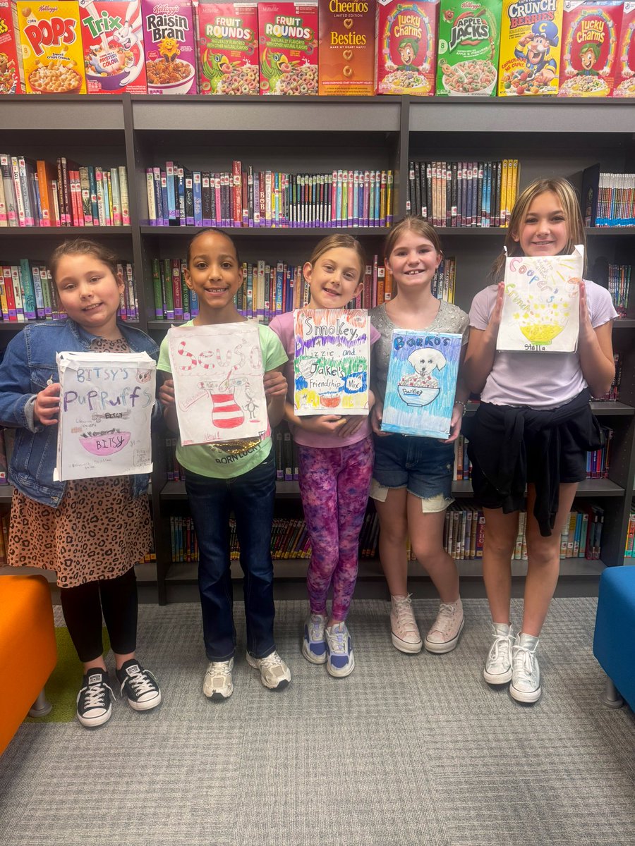 The 4th grade students mixed fun &amp; learning to complete cereal box book reports. They used their creative skills to the max!📚🥣 <a href="/CentralEFSD/">Central Elementary (EFSD)</a>