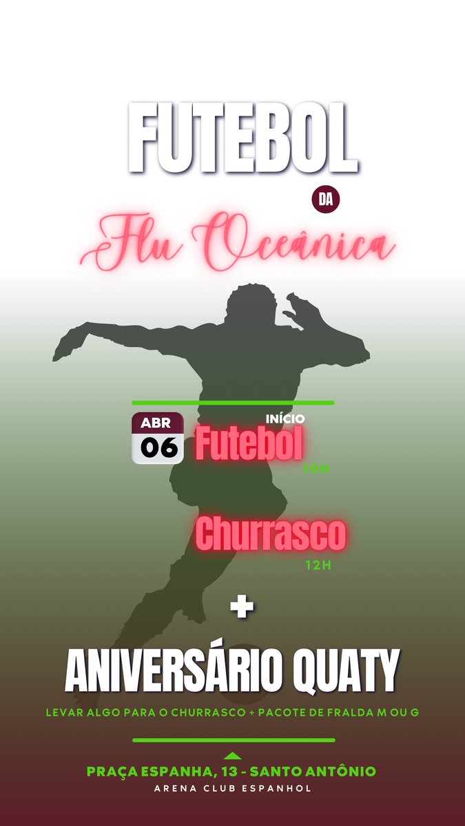 fluoceanica's tweet photo. Domingo é dia de futebol e churrasco https://t.co/y52CyBplf2