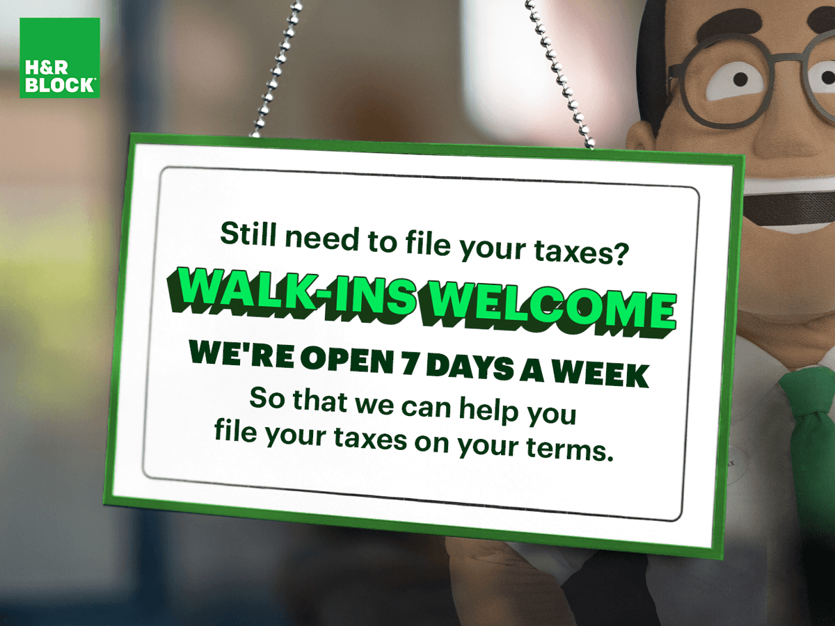 MomB96's tweet photo. Our doors are open everyday, and with tax season coming to an end, we're here to help you file on your own terms. Visit my H&amp;R Block office today: https://t.co/cRrKKysvcB

#TaxDay2025 #LoveMyJobAtBlock https://t.co/9nW84L6a4B