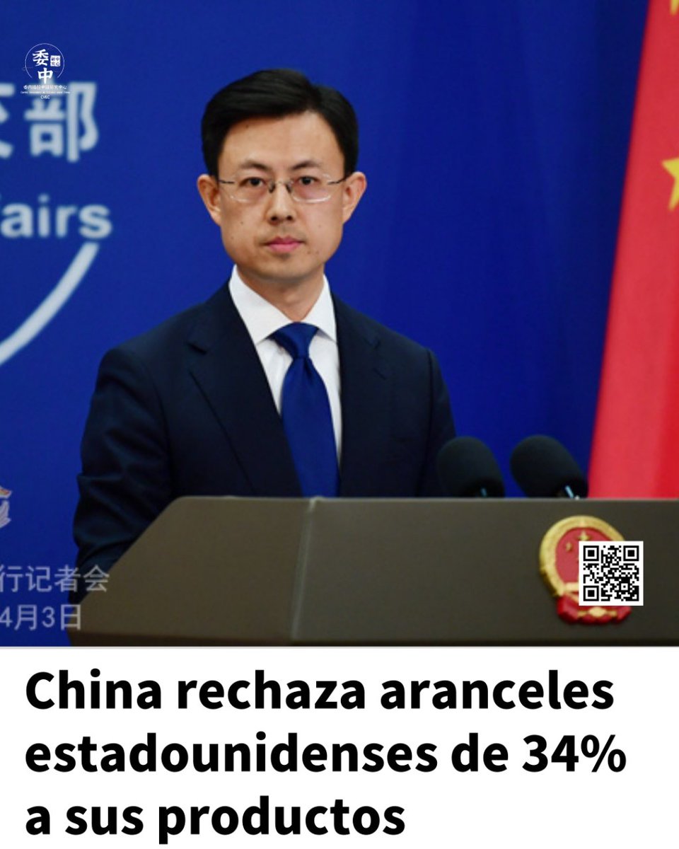 El portavoz del Ministerio de Relaciones Exteriores de China, Guo Jiakun condenó la decisión de Estados Unidos de imponer aranceles del 34% a productos chinos, calificándola de violación a las normas de la OMC y daño al sistema comercial multilateral. 

#中国 #China #Comercio