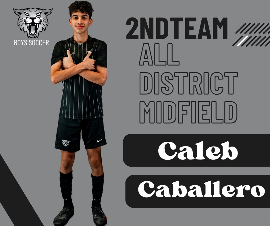 Congratulations to Miguel Guzmán and Caleb Caballero for being selected to 2nd team all district! Extremely proud of your hard work and dedication all year long!