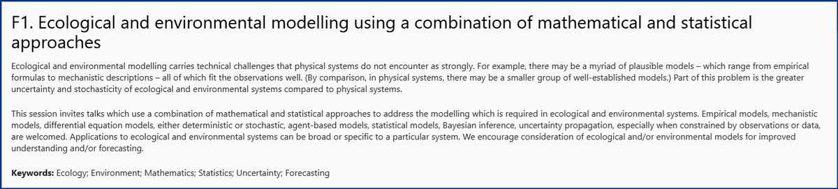 Matthew_P_Adams's tweet image. if you are
{attending MODSIM 2025 in Adelaide in Nov/Dec?}
and
{working on environmental or ecological models?}
then
{consider submitting an abstract to this session!}
mssanz.org.au/modsim2025/str…