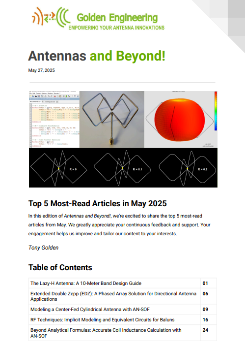 I'm excited to share the Top 5 Most-Read Articles of May from Antennas and Beyond! 📰📡
#antennas #hamradio #hamr #amateurradio #antennadesign
Download: antennasimulator.com/download/Anten…