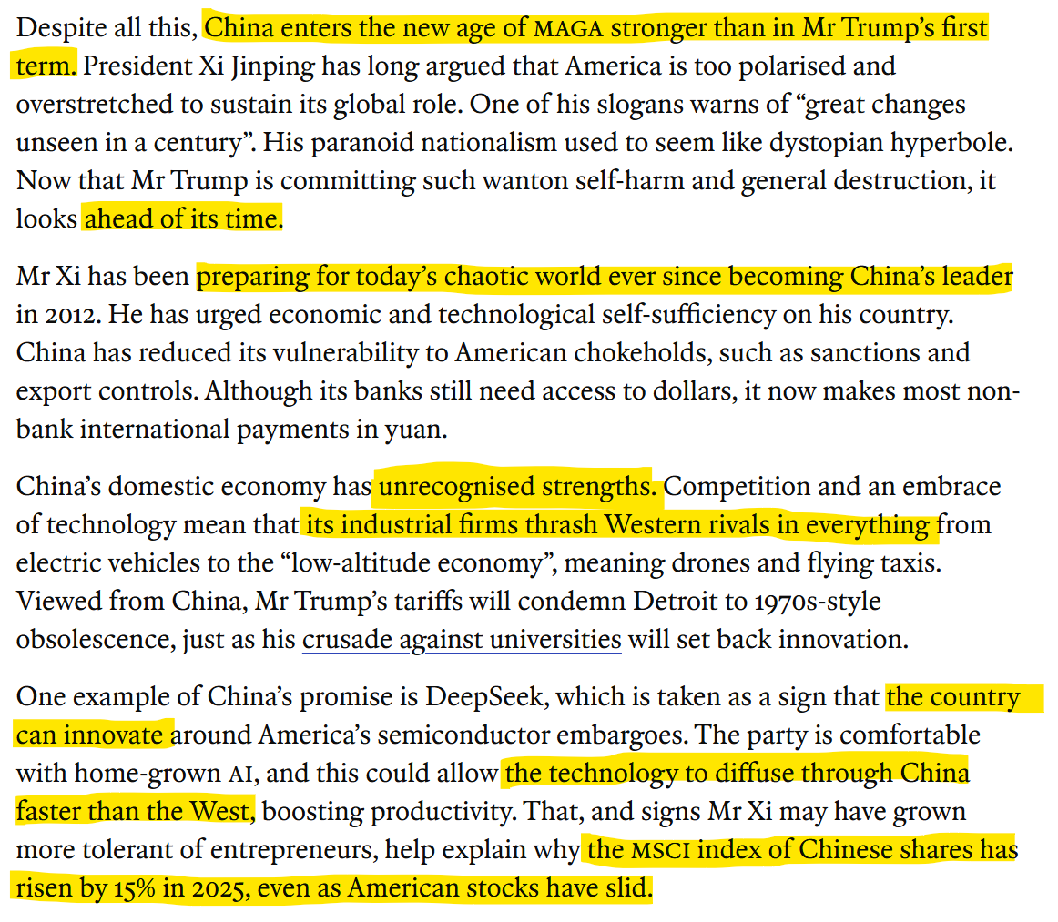 RnaudBertrand's tweet photo. How bad is it? It's 'The Economist admitting Xi Jinping was a visionary' bad. https://t.co/9TQpTGwd2q