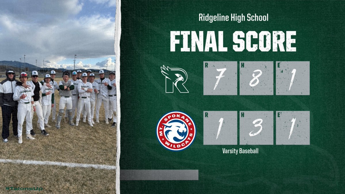 Great win for Falcons baseball!  #TalonsUp