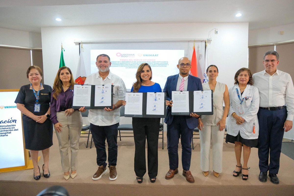 zuleikanoticias's tweet photo. Inaugura @MaraLezama Licenciatura en Medicina y Centro de Simulación Clínica en la Universidad UNIMAAT @unimaat  plantel Cancún 
📍https://t.co/7iBdSRRWF2 https://t.co/8OrzDXOSqc