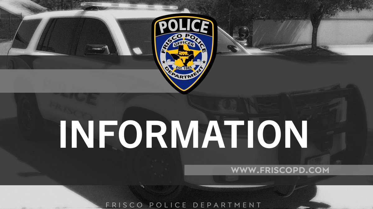 Frisco PD is aware of a fake account on social media purporting to belong to Chief David Shilson. The post is NOT from an official source and may contain information that is false or misleading. Rely only on FPD’s verified social media accounts.  Criminal charges will be pursued.