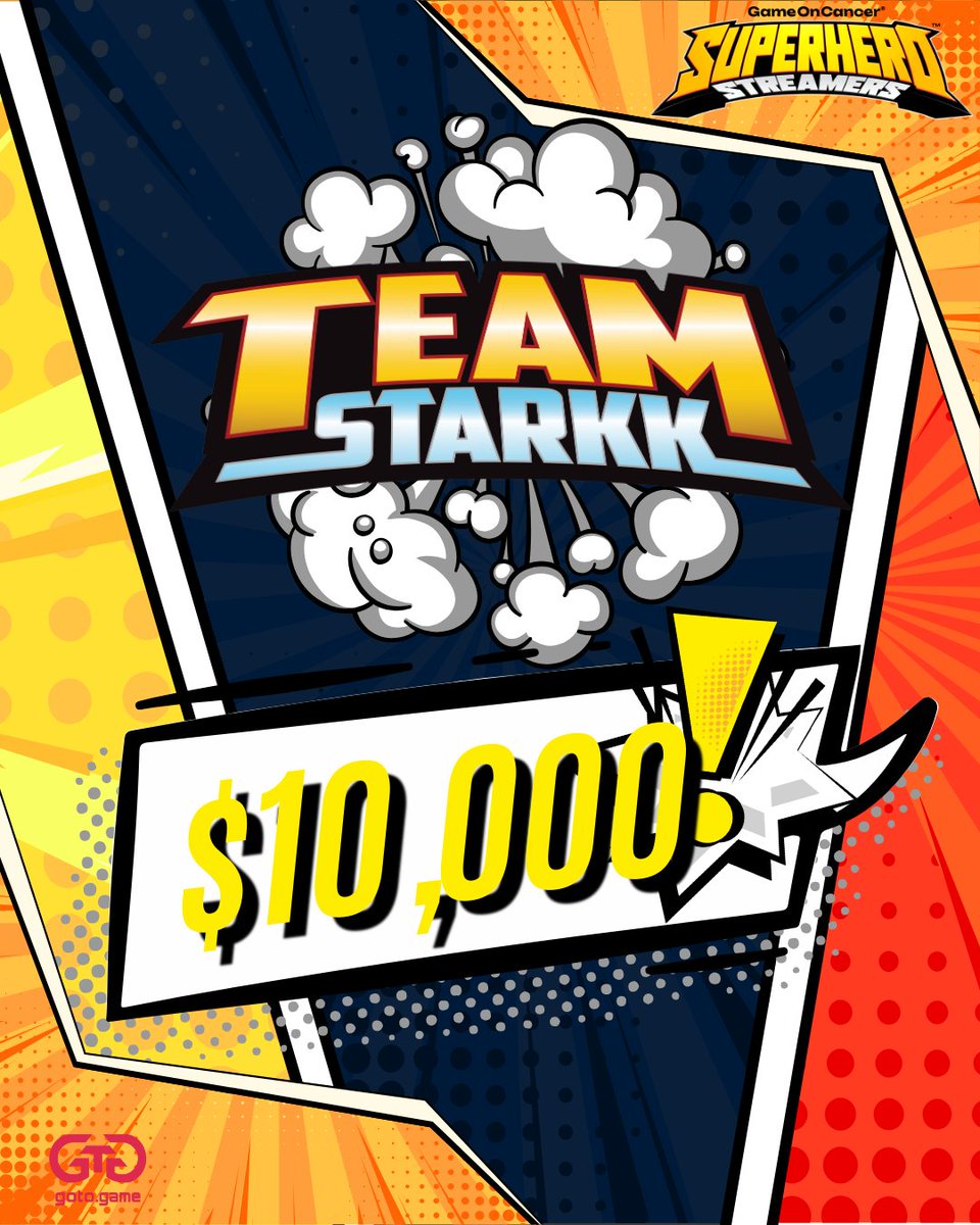 So this just happened! 🚨
#TeamStarkk Just clicked over $10,000 Raised for <a href="/GameOn_Cancer/">Game On Cancer®</a> .
We are genuinely blown away with everyone's Generosity! 🤯

<a href="/WhatWouldLivDo_/">WhatWouldLivDo</a> has raised $5k ALONE! 
She is live right now for a 24hr charity stream! 
Giving away a 3-Day <a href="/PAXAus/">PAX Australia</a> PASS!