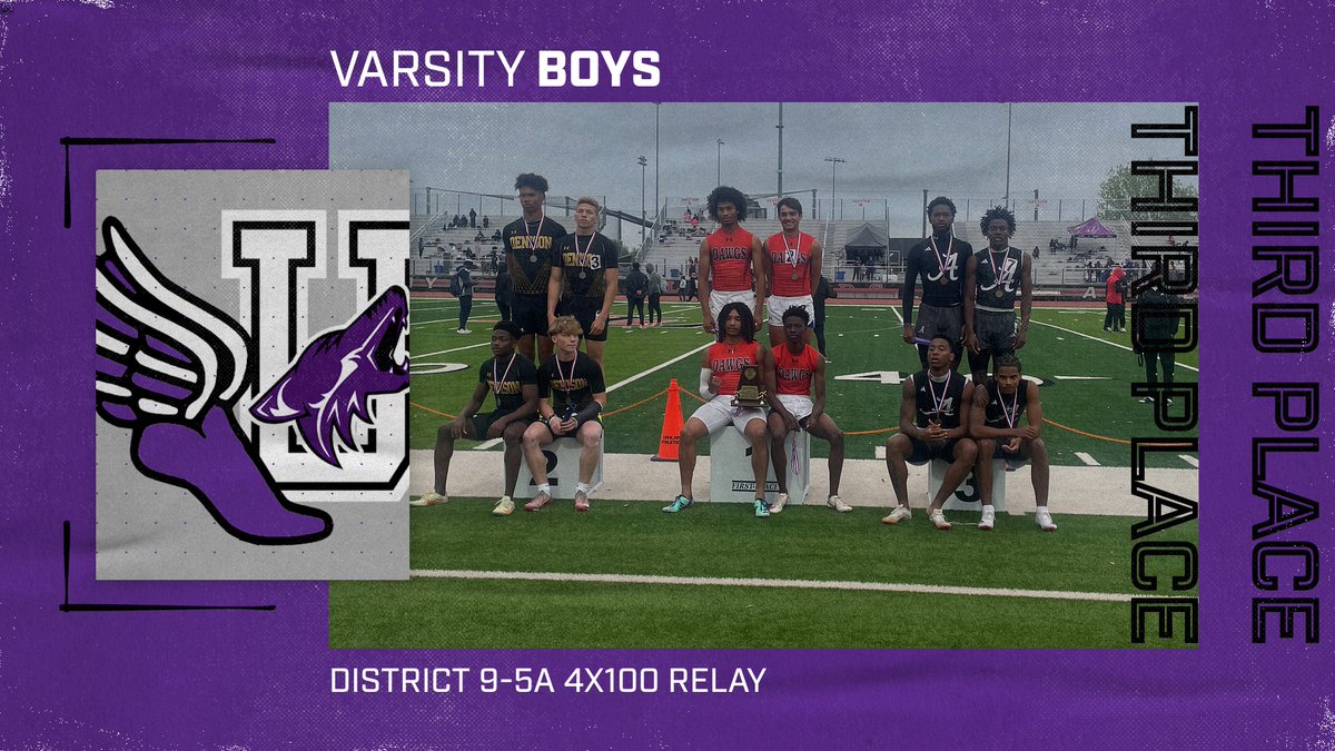 Anna Coyotes XC/ TF (@annacoyotesxctf) on Twitter photo District 9-5A Championships
Congratulations to the Varsity Boys for earning 3rd place in the 4x100 Relay.
They advance to the Area Meet next Friday in Anna!
#CU
<a href="/CoachVRodriguez/">Victor Rodriguez</a> District 9-5A Championships
Congratulations to the Varsity Boys for earning 3rd place in the 4x100 Relay.
They advance to the Area Meet next Friday in Anna!
#CU
<a href="/CoachVRodriguez/">Victor Rodriguez</a>