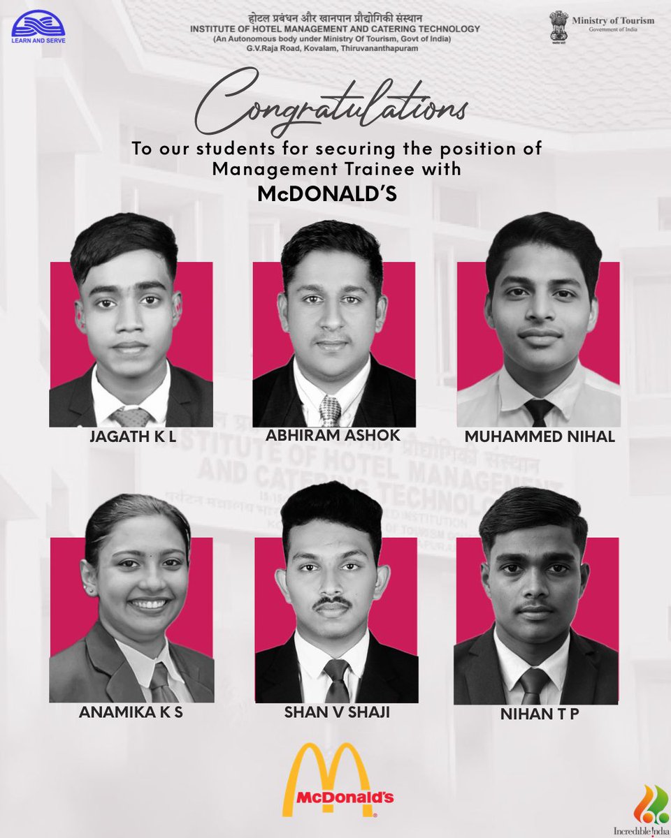 IHMCT THIRUVANANTHAPURAM (@ihm_trivandrum) on Twitter photo 