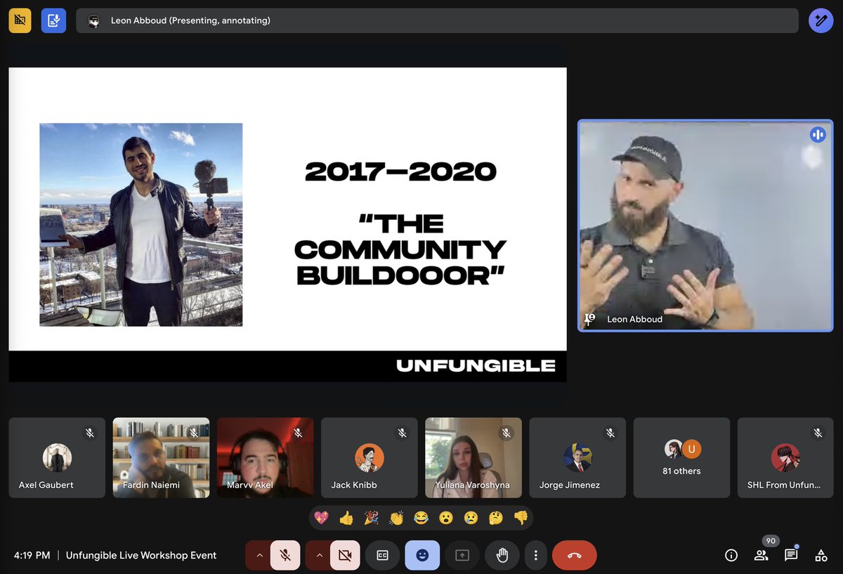 In 2022, I organized Unfungible’s first client workshop.

6 people were invited. No one showed up.

Fast forward 3 years, we did the same again.

91 people showed up. Talent from Forbes, Polygon, Igloo, Neo Tokyo…

3 years is all it takes to change your life forever.