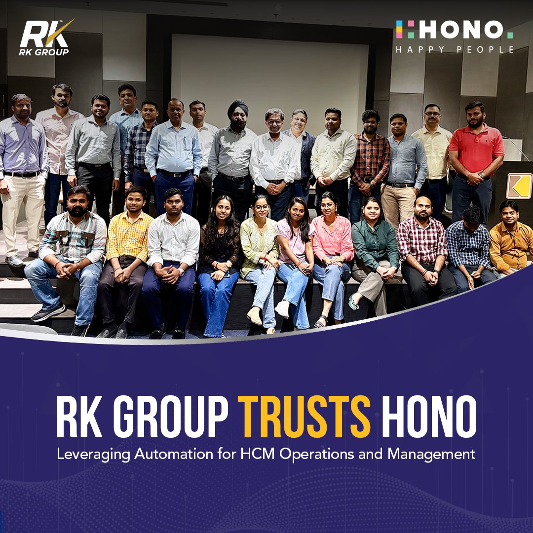 We're excited to announce our collaboration with RK Group, also known as RK Business Group,India’s pioneer in the Railway Culinary Industry, catering to the needs of diverse industries including Railway Food Services, Tourism, Travel &amp; Healthcare.
#HONO #RKGroup #HRTransformation