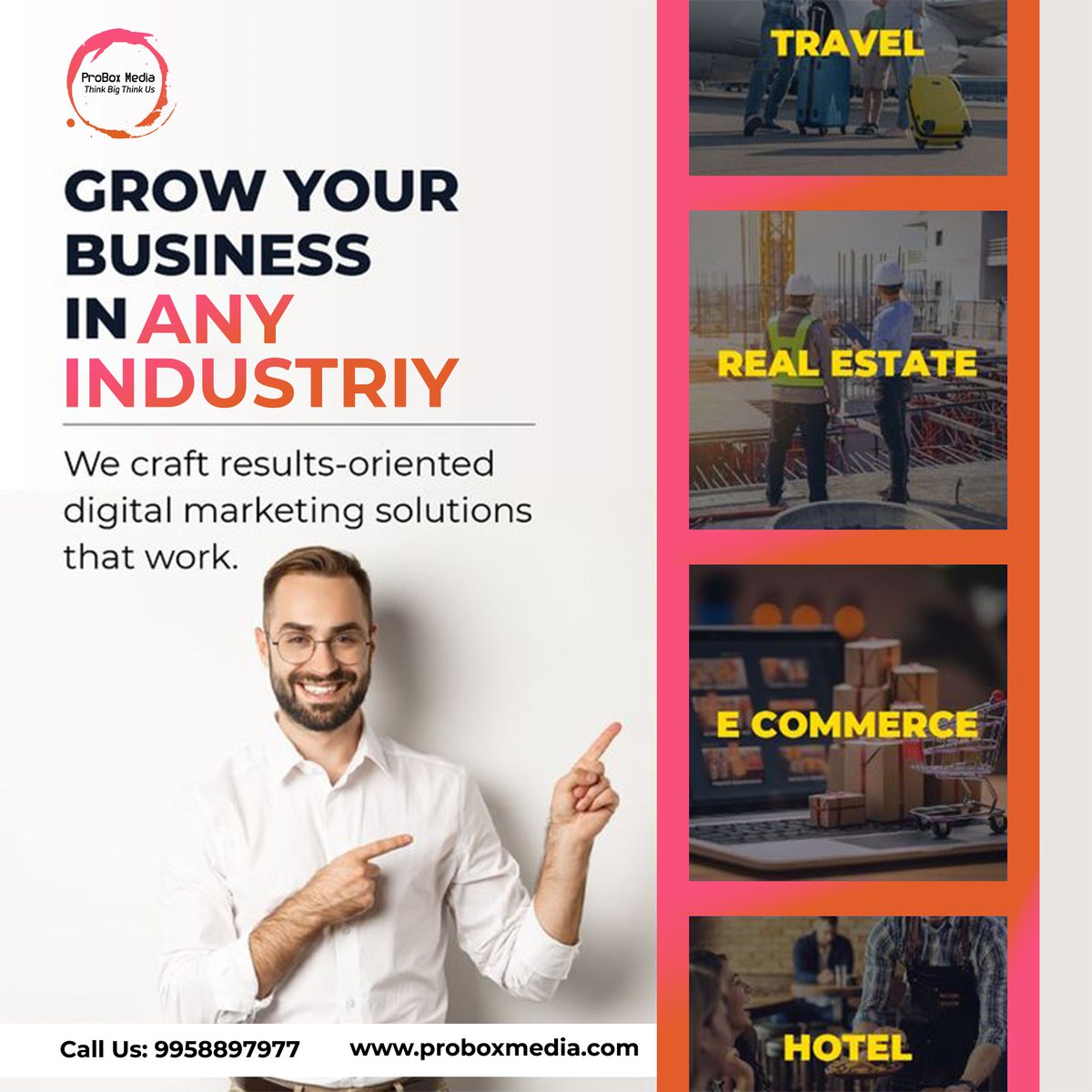 Probox_media's tweet image. Grow your business with ProBox Media’s tailored digital marketing for Real Estate, E-commerce, Travel &amp;amp; more. 
.
.
Call 9958897977 or visit proboxmedia.com

#DigitalMarketing #GrowYourBusiness #ProBoxMedia #MarketingSolutions #BusinessSuccess