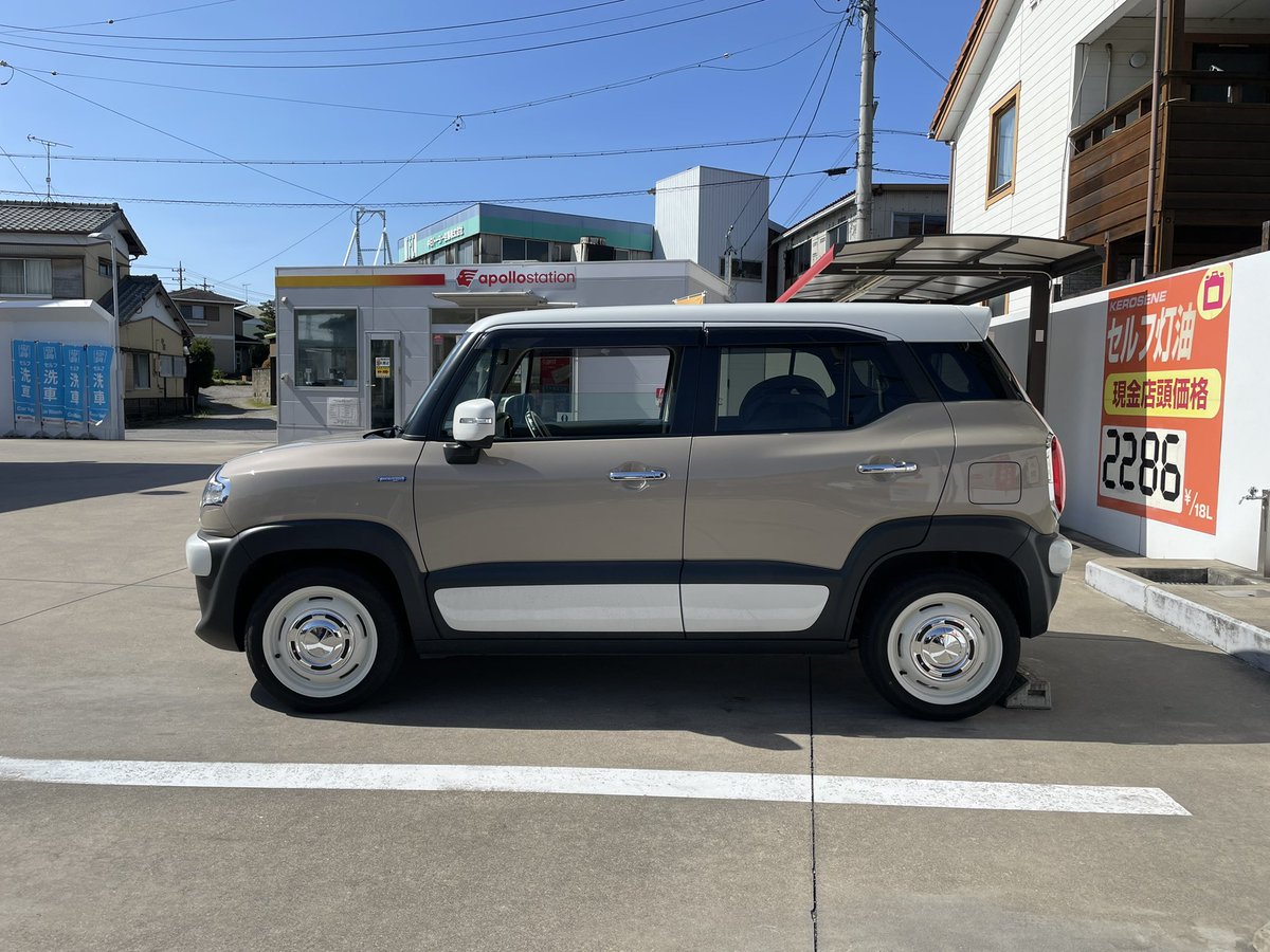 嫁車のタイヤ減ってて勢い余ってホイールごと変えてしまった😅