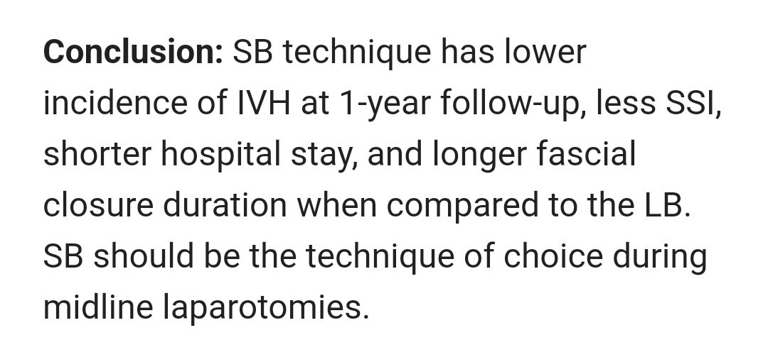 European Hernia Society (@eurohernias) on Twitter photo bit.ly/4adyIhI #SmallBitesTechnique versus large-bites closure of midline laparotomies: A systematic review and meta-analysis.
#HerniaPrevention #StopTheBulge #AWSurgery #HerniaSurgery <a href="/ColorectalDis/">Colorectal Disease</a> #OpenAccess bit.ly/4adyIhI #SmallBitesTechnique versus large-bites closure of midline laparotomies: A systematic review and meta-analysis.
#HerniaPrevention #StopTheBulge #AWSurgery #HerniaSurgery <a href="/ColorectalDis/">Colorectal Disease</a> #OpenAccess