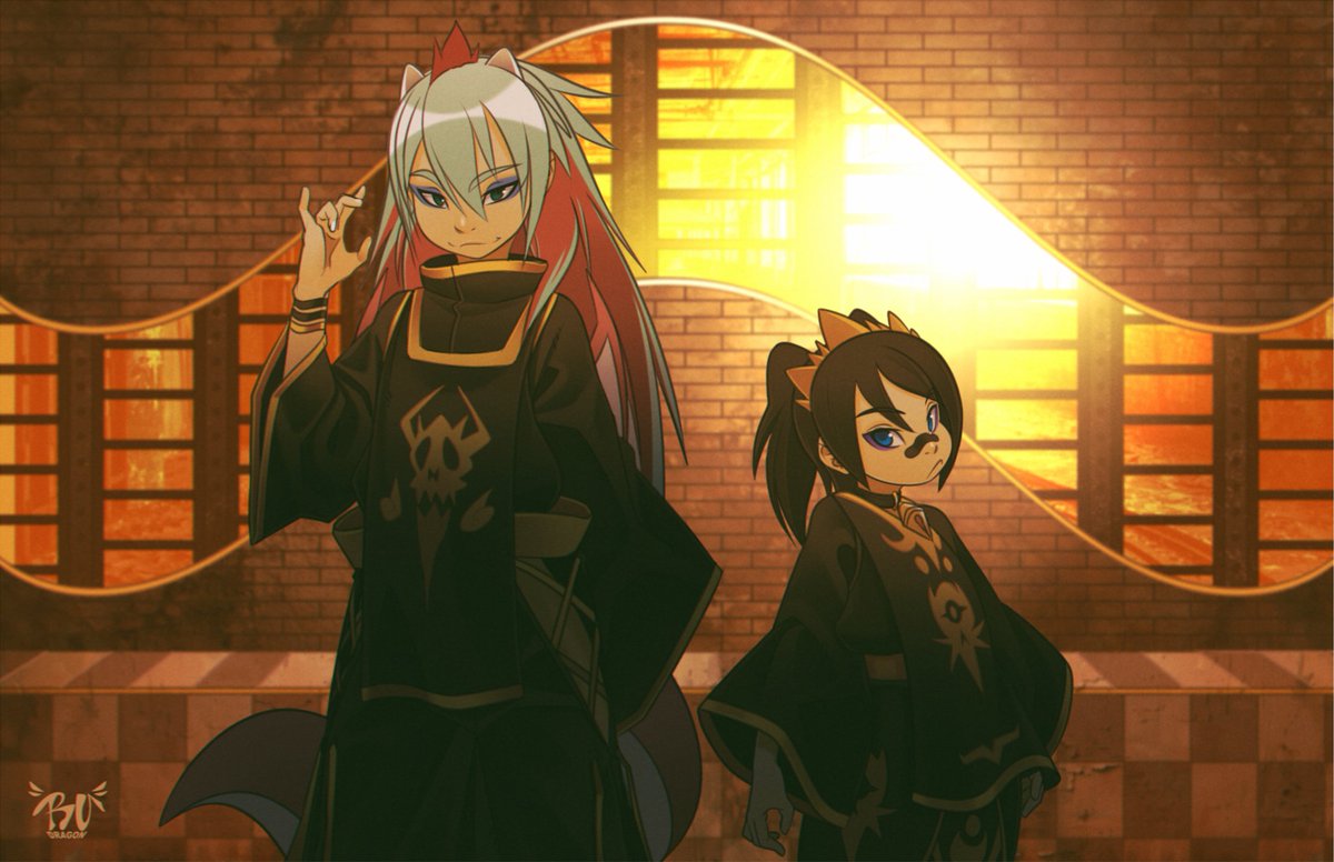 Kinzu and Lolin (DrA-UnA)

got a lil free time to draw some more dra-una art. sadly ran out of time to add two more peps in. guess ill have to draw it again later. also for peps wondering why kinzu look different would-be vol. 9 or chapter 81 to 90

  well ENjoy^^