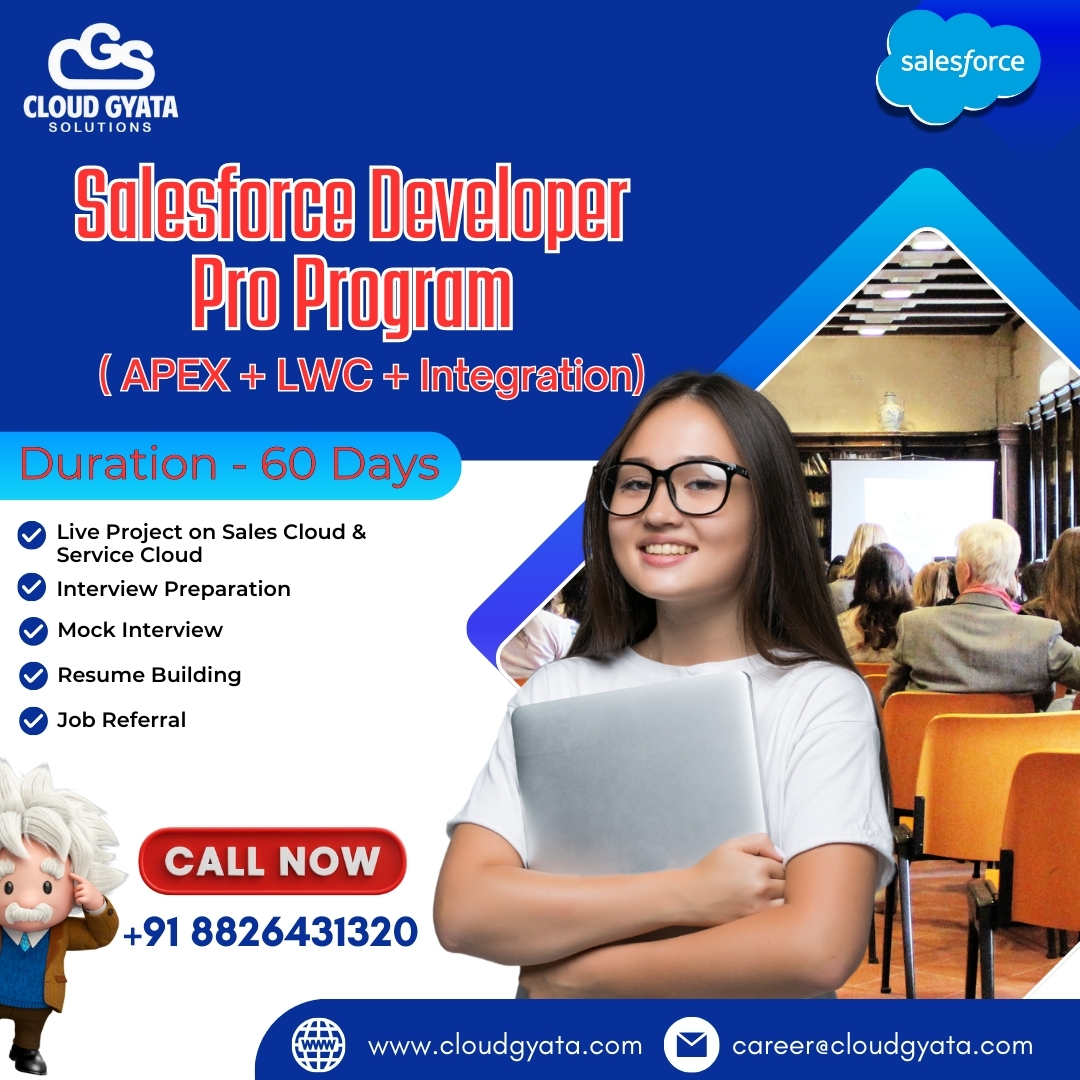 cloudgyata's tweet image. 🚀 Become a Salesforce Developer in 60 Days!

Master APEX, LWC &amp;amp; Integration with real-world projects on Sales &amp;amp; Service Cloud. Get job-ready with interview prep, resume building &amp;amp; referrals.

Enroll Now: lnkd.in/g5HtBtzW #Salesforce #CareerGrowth.
