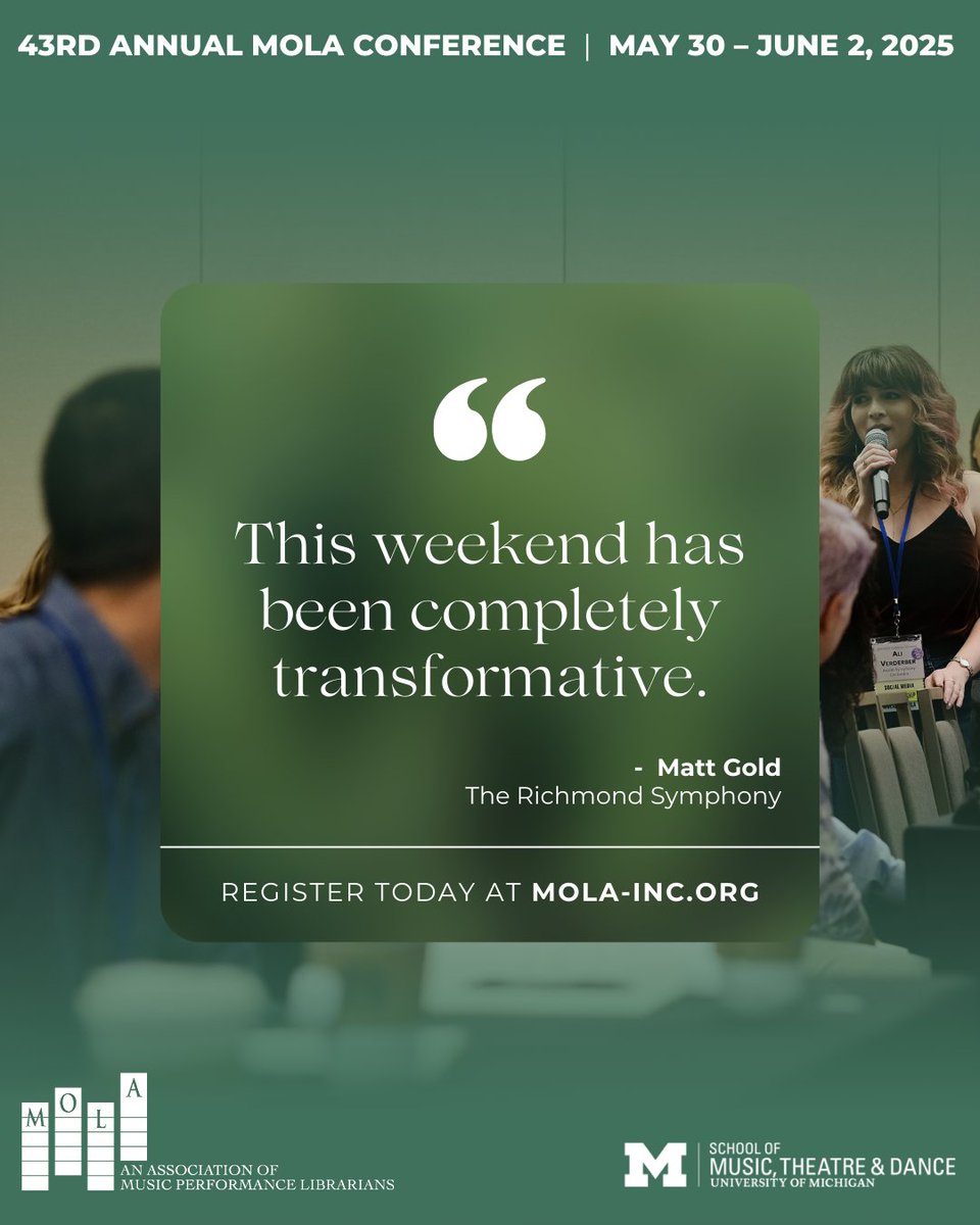 This is your chance to be part of something transformative! The 43rd Annual MOLA Conference is packed with incredible opportunities you won’t want to miss. Register by April 30, and join us for this unforgettable experience. Secure your spot today at mola-inc.org.
