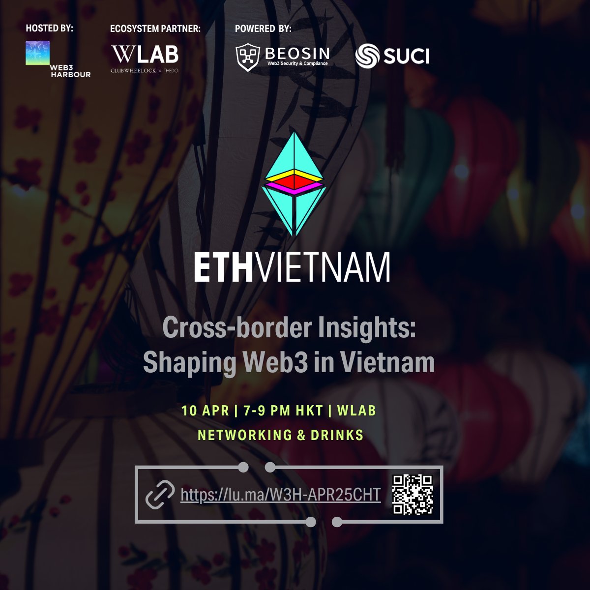 Web3 Harbour (@web3harbour) on Twitter photo ๐ Cross-Border Insights: Shaping #Web3 in #Vietnam
Join us on the Road to #ETHVietnam with <a href="/Suci_Community/">SUCI - Blockchain Hub</a>! Hear trends and plans shaping Vietnamโs digital future.
๐๏ธ Apr 10 | ๐ 7:15โ9PM
๐ WLAB, HK
๐น VN-inspired drinks & great convos IRL
๐ RSVP: lu.ma/W3H-APR25CHT ๐ Cross-Border Insights: Shaping #Web3 in #Vietnam
Join us on the Road to #ETHVietnam with <a href="/Suci_Community/">SUCI - Blockchain Hub</a>! Hear trends and plans shaping Vietnamโs digital future.
๐๏ธ Apr 10 | ๐ 7:15โ9PM
๐ WLAB, HK
๐น VN-inspired drinks & great convos IRL
๐ RSVP: lu.ma/W3H-APR25CHT