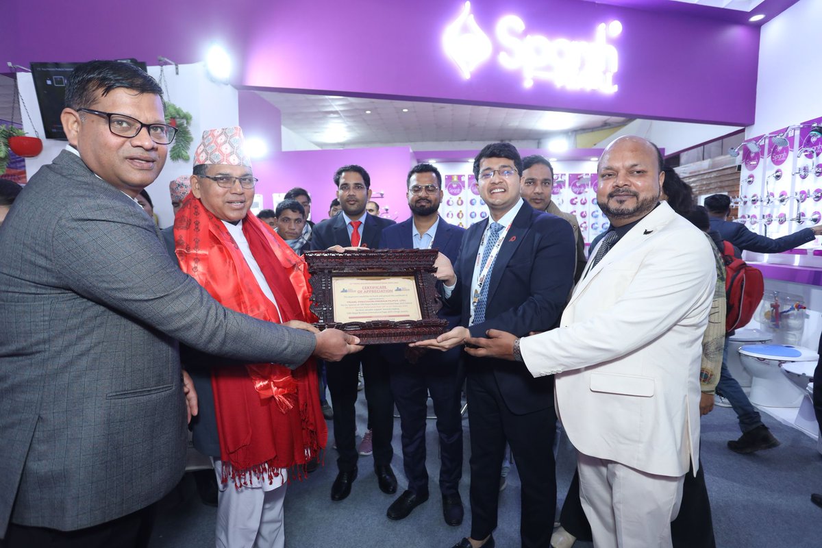SparshPearl_Int's tweet image. An Incredible Experience at Nepal Buildcon 2025!
Sparsh Pearl had a phenomenal presence as a Co-Sponsor at the prestigious Nepal Buildcon International Expo 2025!
#GlobalExpansion #innovations #BathFittings #businessgrowth #networking #Leadership
