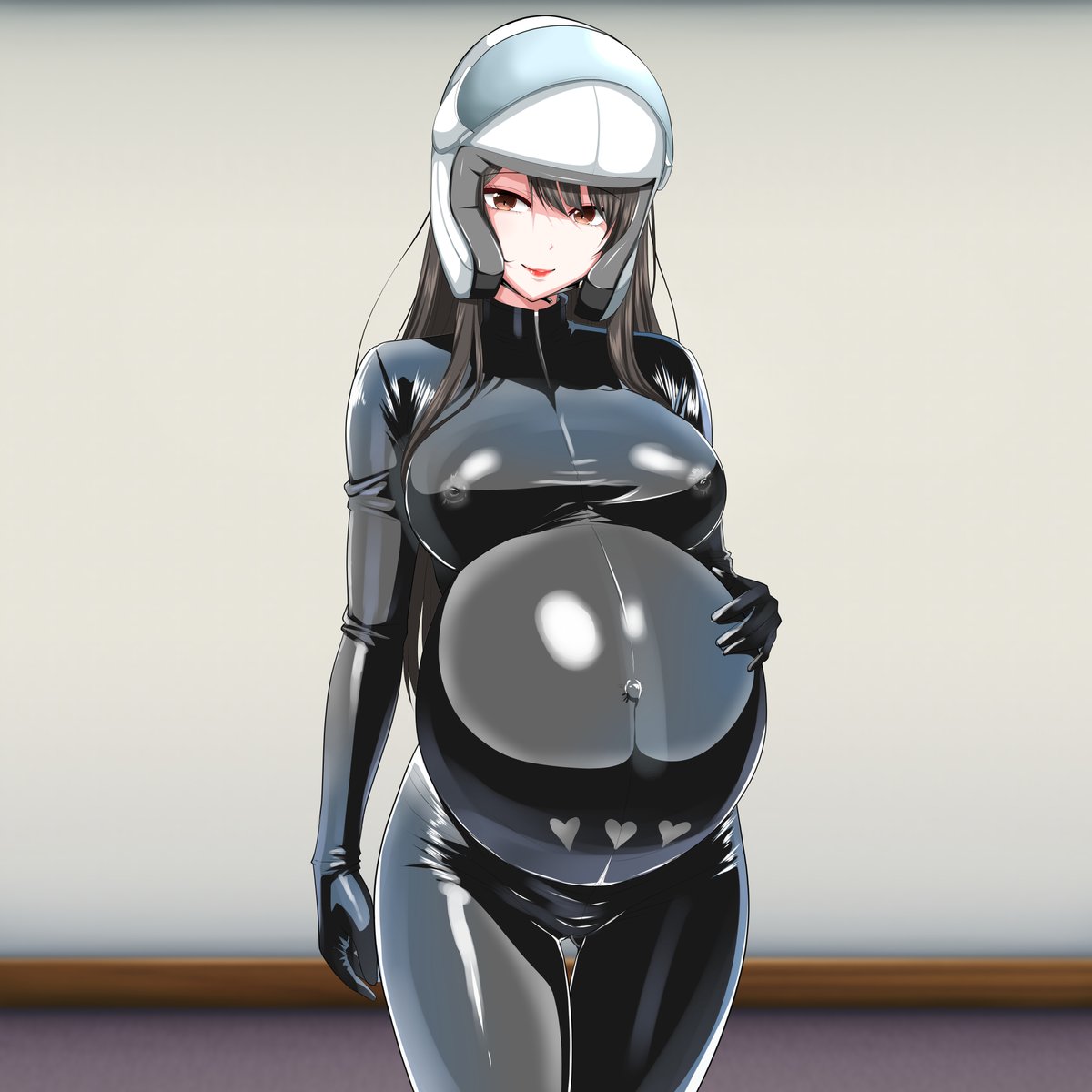 ご依頼作品を納品しましたので公開します!
ヘルメット、ラバースーツ、妊娠ボテ腹の性癖てんこ盛りお姉さんが隊長に昇格しました💗
おめでとうございます!!!!
頼もしい隊長に隊員たちも頑張れますね🌸 